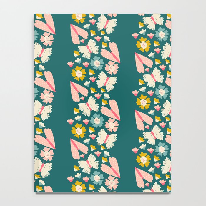 Floral Stripe Notebook Gallery Image 4