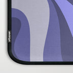 Mod Swirl Retro Abstract Pattern in Purple Periwinkle and Lavender Tones Laptop Sleeve Gallery Image 3