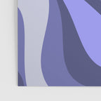 Mod Swirl Retro Abstract Pattern in Purple Periwinkle and Lavender Tones Poster Gallery Image 3