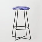 Mod Swirl Retro Abstract Pattern in Purple Periwinkle and Lavender Tones Stool Gallery Image 1