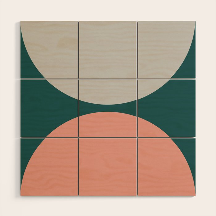 Abstract Geometric 21 Wood Wall Art Gallery Image 1