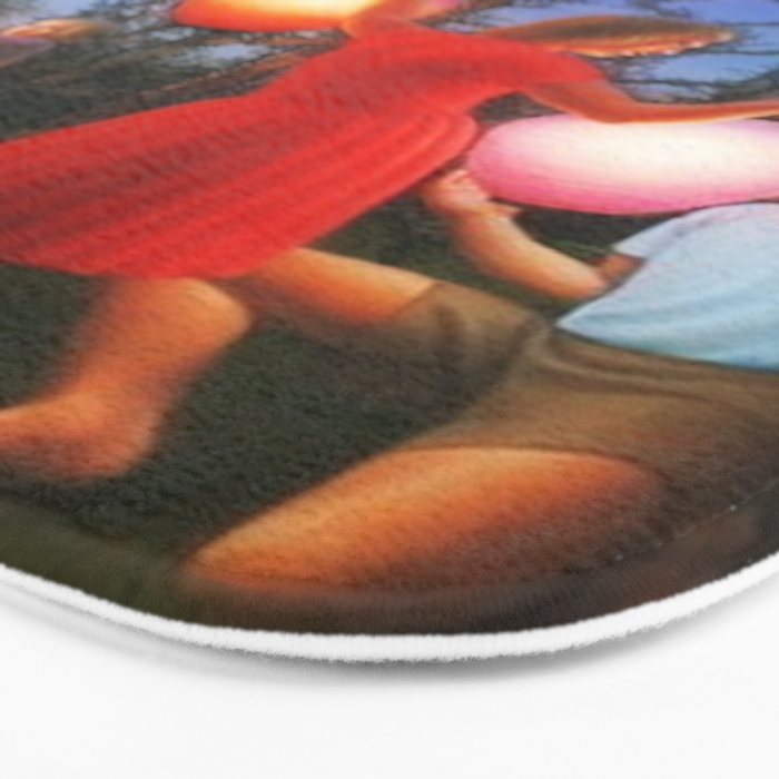 Classical Magic Realism Masterpiece 'Garden Party' by George Tooker Bath Mat Gallery Image 3