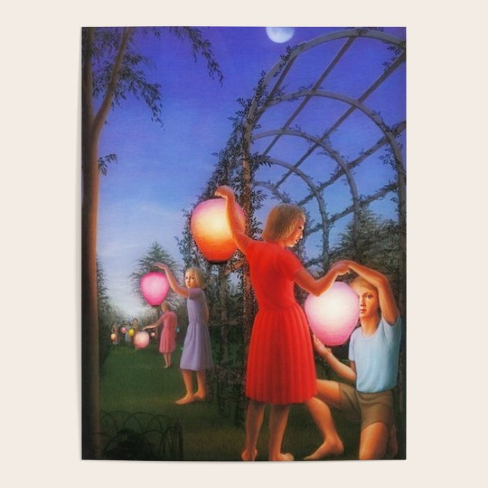 Classical Magic Realism Masterpiece 'Garden Party' by George Tooker Poster Gallery Image 4