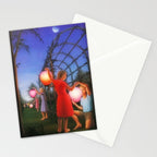 Classical Magic Realism Masterpiece 'Garden Party' by George Tooker Stationery Card Gallery Image 2
