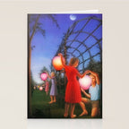 Classical Magic Realism Masterpiece 'Garden Party' by George Tooker Stationery Card Gallery Image 2