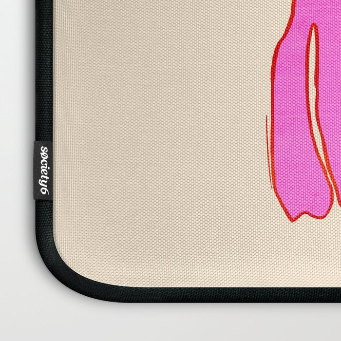 Pink Grumpy Frog Laptop Sleeve Gallery Image 3