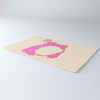 Pink Grumpy Frog Rug Gallery Image 3