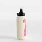 Pink Grumpy Frog Water Bottle Gallery Image 3