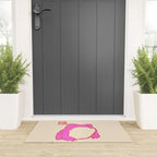 Pink Grumpy Frog Welcome Mat Gallery Image 3