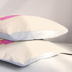 Pink Grumpy Frog Pillow Sham Gallery Image 3