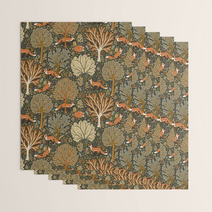 Woodland Fox Wrapping Paper Gallery Image 3
