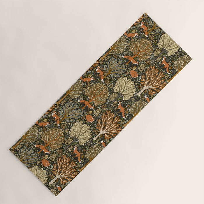 Woodland Fox Yoga Mat Gallery Image 1