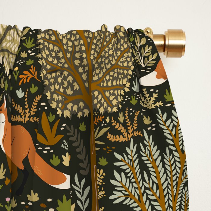 Woodland Fox Window Curtain Gallery Image 2