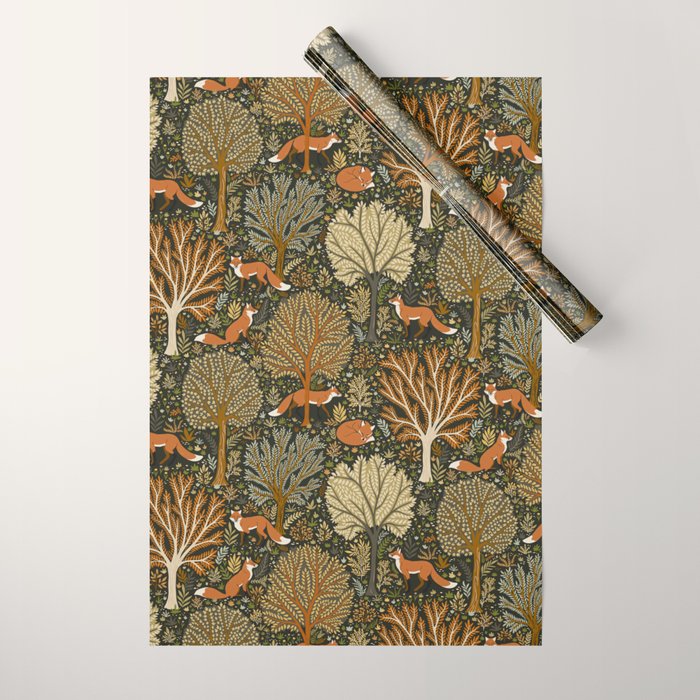 Woodland Fox Wrapping Paper Gallery Image 1