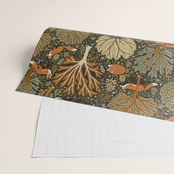Woodland Fox Wrapping Paper Gallery Image 2