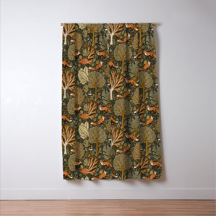 Woodland Fox Window Curtain Gallery Image 3