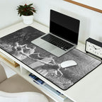 Circle Of Witches Vintage Women Dancing Black And White Desk Mat Gallery Image 2