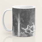 Circle Of Witches Vintage Women Dancing Black And White Coffee Mug Gallery Image 3