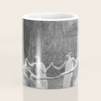Circle Of Witches Vintage Women Dancing Black And White Coffee Mug Gallery Image 4