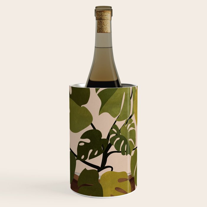 Monstera Plant In A Pot 1 Wine Chiller Gallery Image 1