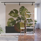 Monstera Plant In A Pot 1 Wall Mural Gallery Image 1
