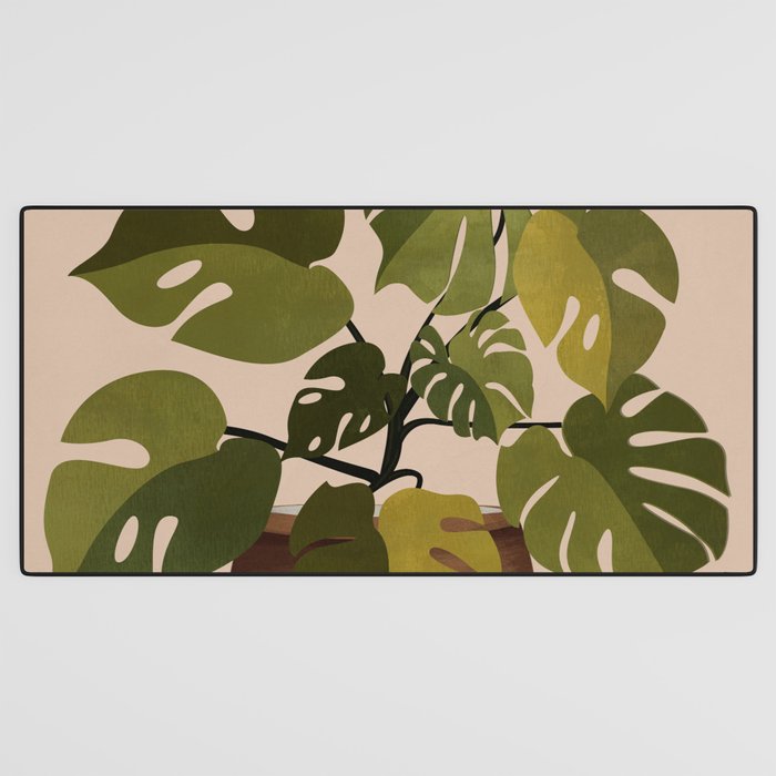 Monstera Plant In A Pot 1 Desk Mat Gallery Image 3