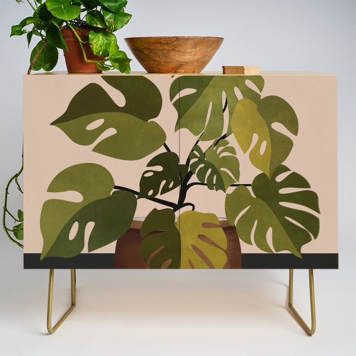 Monstera Plant In A Pot 1 Credenza Gallery Image 1