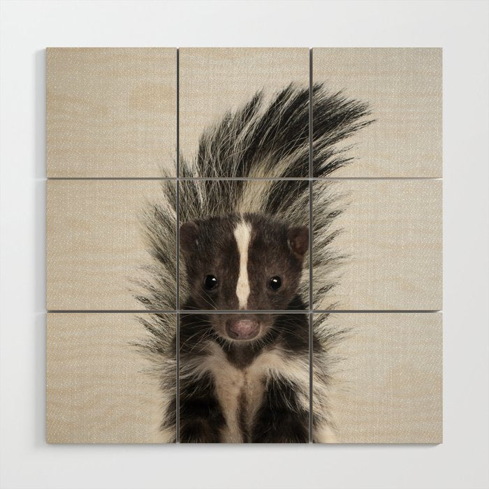 Skunk - Colorful Wood Wall Art Gallery Image 1