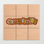 Sagittarius Doodle Letters Wood Wall Art Gallery Image 1