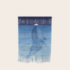 Whale blue ocean Wall Hanging Gallery Image 1