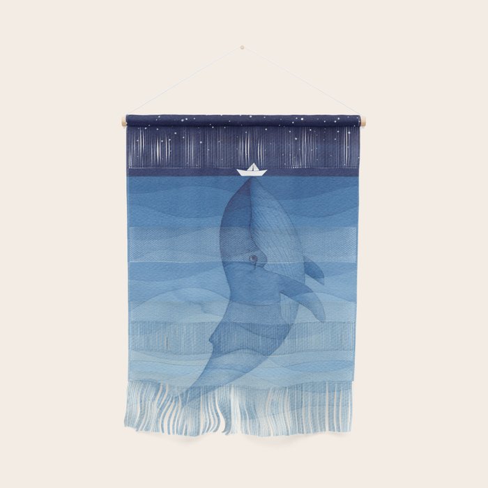 Whale blue ocean Wall Hanging Gallery Image 1