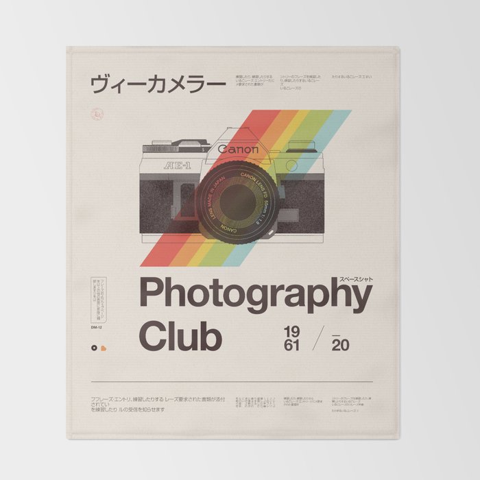 Photography Club Throw Blanket Gallery Image 2