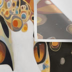 Klimt Cat with Almond Eyes Wall Tapestry Gallery Image 3