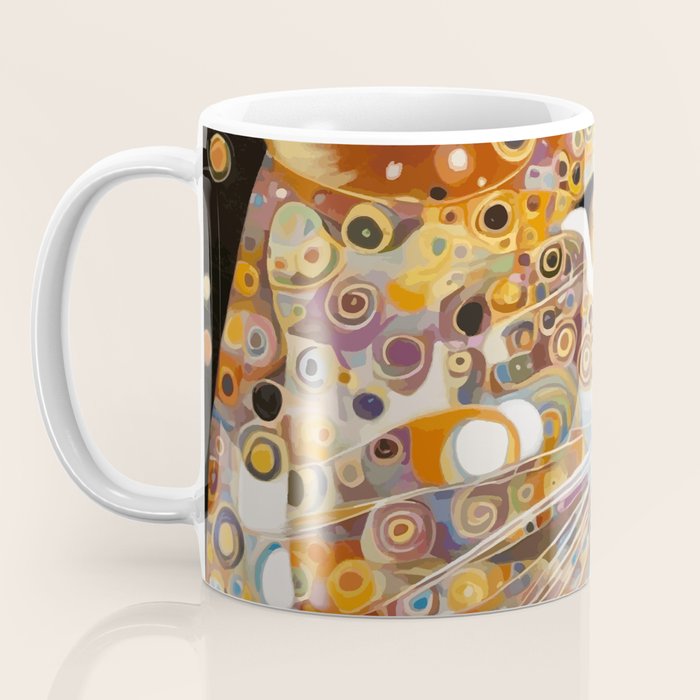Klimt Cat with Almond Eyes Coffee Mug Gallery Image 3
