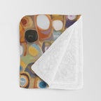 Klimt Cat with Almond Eyes Throw Blanket Gallery Image 3