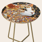 Klimt Cat with Almond Eyes Side Table Gallery Image 2