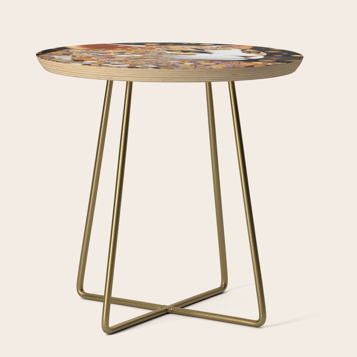 Klimt Cat with Almond Eyes Side Table Gallery Image 1