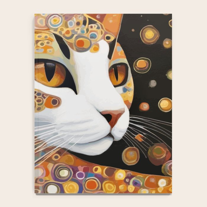 Klimt Cat with Almond Eyes Notebook Gallery Image 4