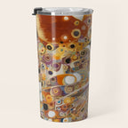 Klimt Cat with Almond Eyes Travel Mug Gallery Image 3