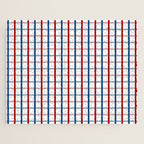 Blue Red Tattersall Plaid Pattern Jigsaw Puzzle Gallery Image 1