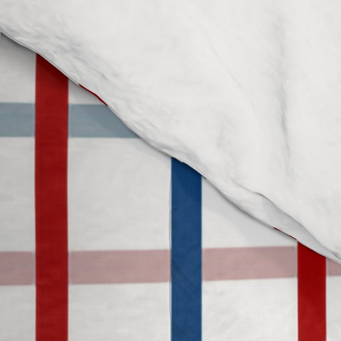 Blue Red Tattersall Plaid Pattern Comforter Gallery Image 4