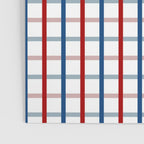 Blue Red Tattersall Plaid Pattern Poster Gallery Image 3