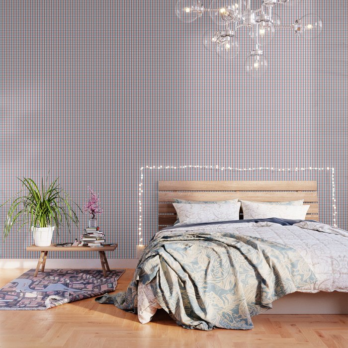 Blue Red Tattersall Plaid Pattern Wallpaper Gallery Image 3