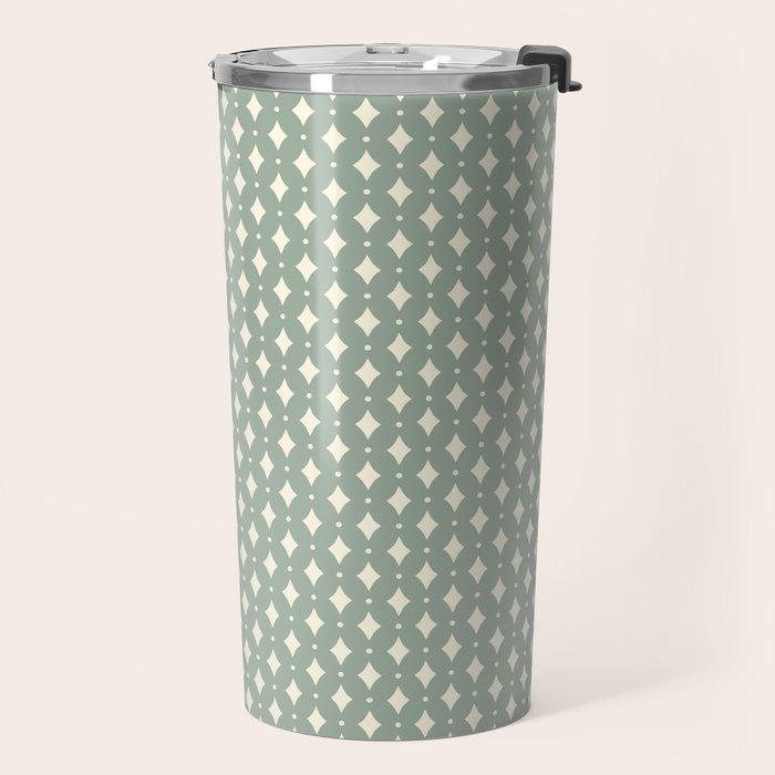Vintage Stars XIII Sage Green Travel Mug Gallery Image 2