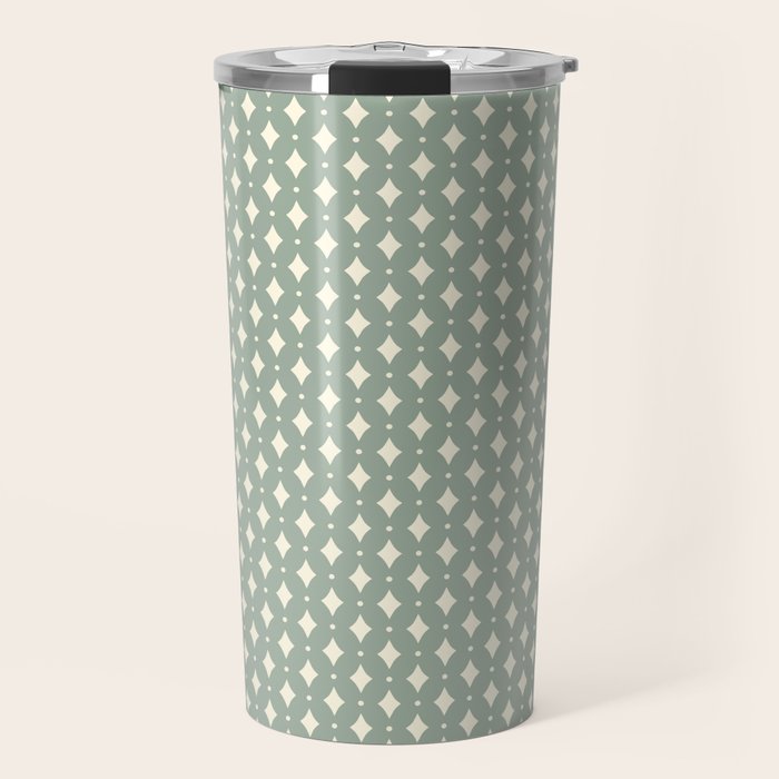 Vintage Stars XIII Sage Green Travel Mug Gallery Image 1