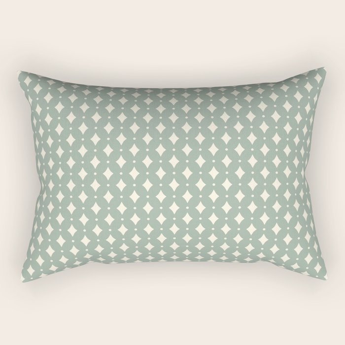 Vintage Stars XIII Sage Green Rectangular Pillow Gallery Image 1