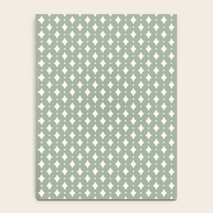 Vintage Stars XIII Sage Green Notebook Gallery Image 4