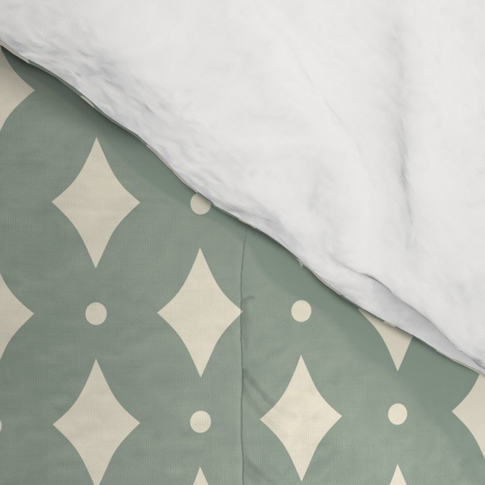 Vintage Stars XIII Sage Green Comforter Gallery Image 4