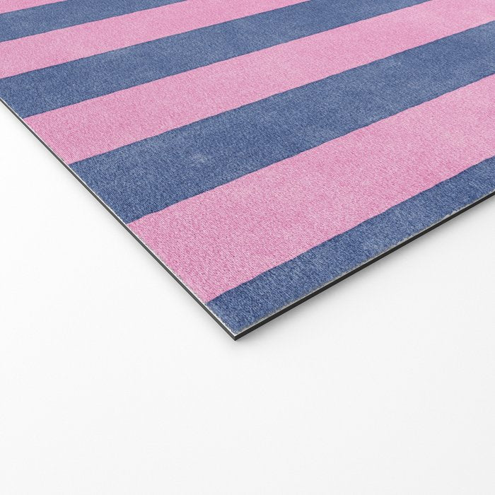 STRIPES - 005 - pink and blue Welcome Mat Gallery Image 2