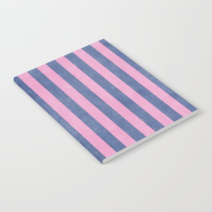 STRIPES - 005 - pink and blue Notebook Gallery Image 2
